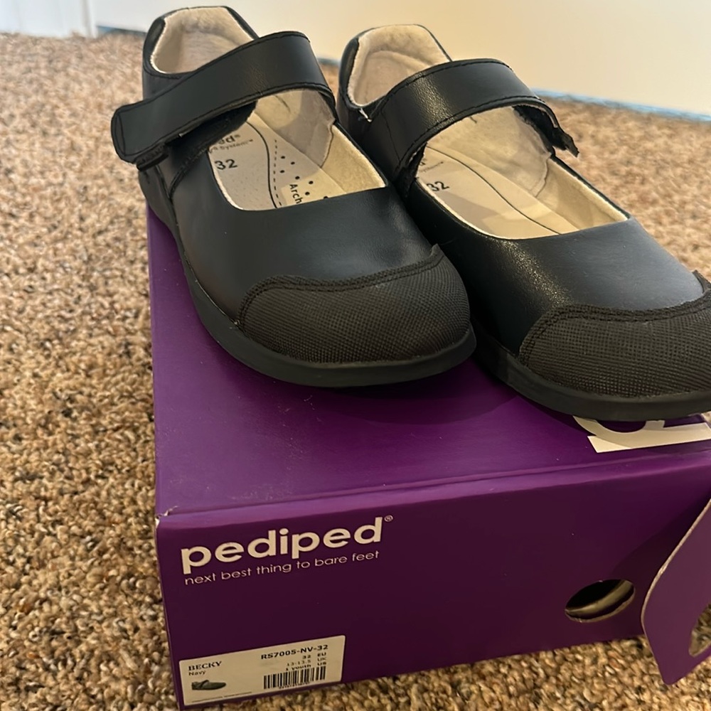 Pediped Becky navy shoes
